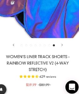 Peach Flex living women's liner track shorts